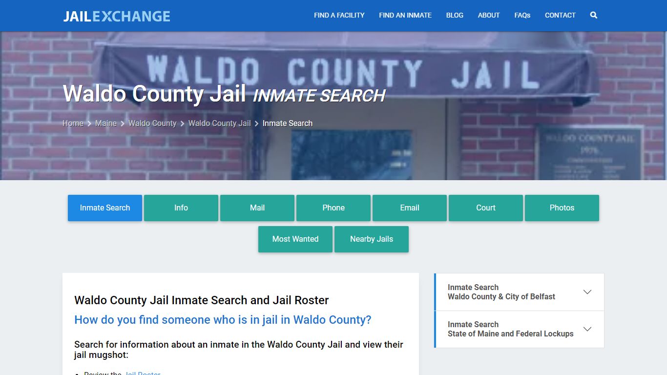 Inmate Search: Roster & Mugshots - Waldo County Jail, ME